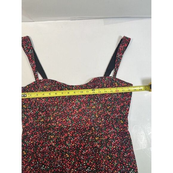 Anthropologie Hutch Dress Ditsy Floral Sweetheart Midi Flounce Hem XL Romantic - Picture 7 of 16